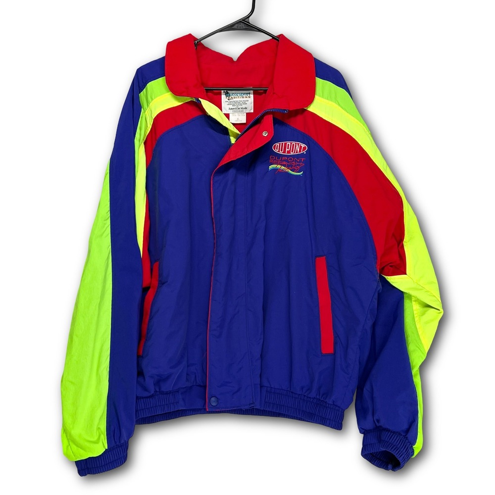 Motorsport Traditions DuPont Refinish Racing Jacket Mens‎ Medium Blue Vintage EX